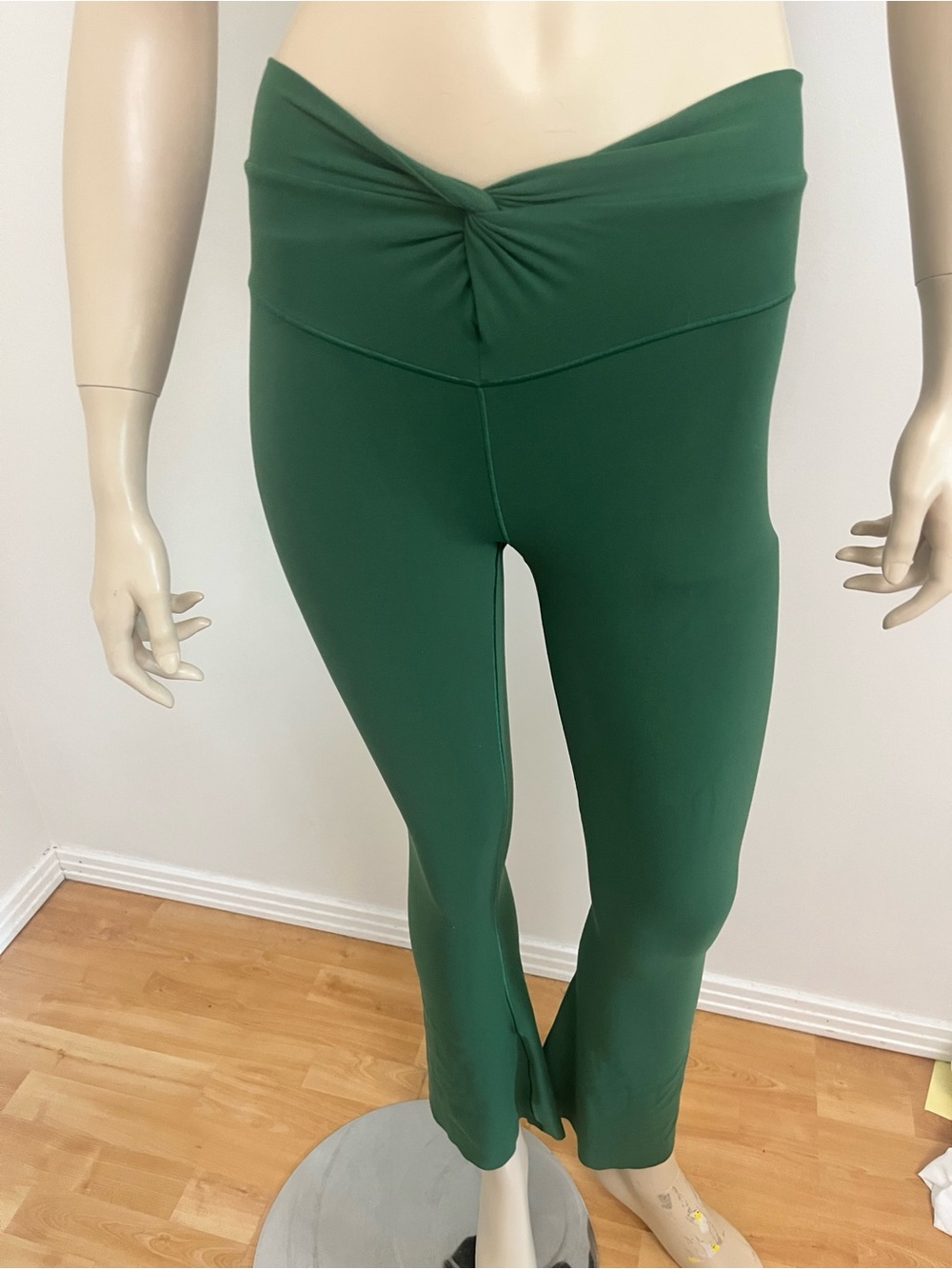 aerie Emerald Green Twist-Front Flare Pants